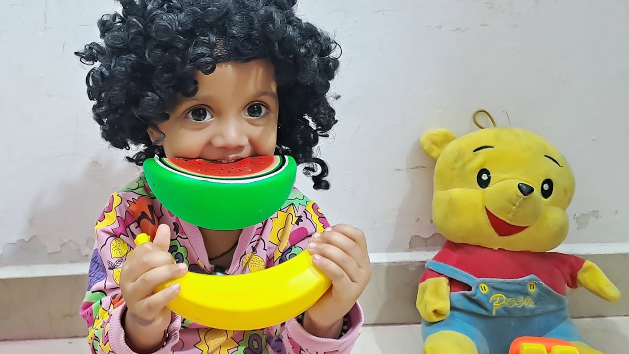 फलो के नाम जाने और फलो के नाम सीखे । फलवाला खिलौना। टोडलर्स के लिए  KHILONA WALA VIDEO FOR KIDS |
