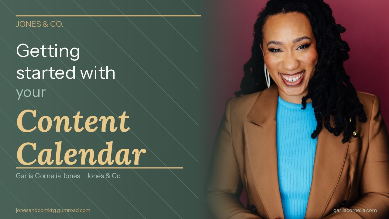 Getting Started with your Jones & Co. Content Calendar | For Theatre & Performing Arts Orgs