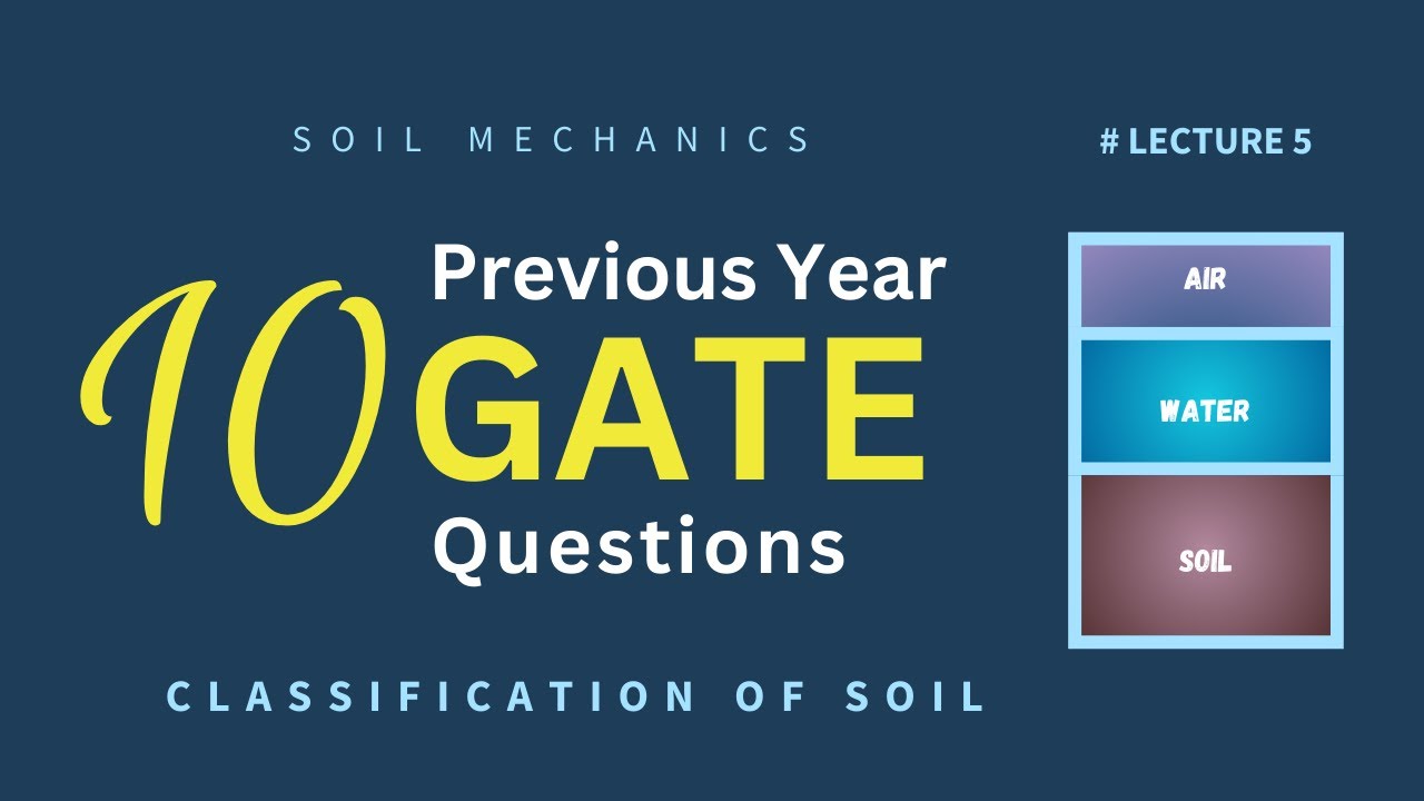 Problems On Classification of Soil (Soil Mechanics) || GATE PYQ