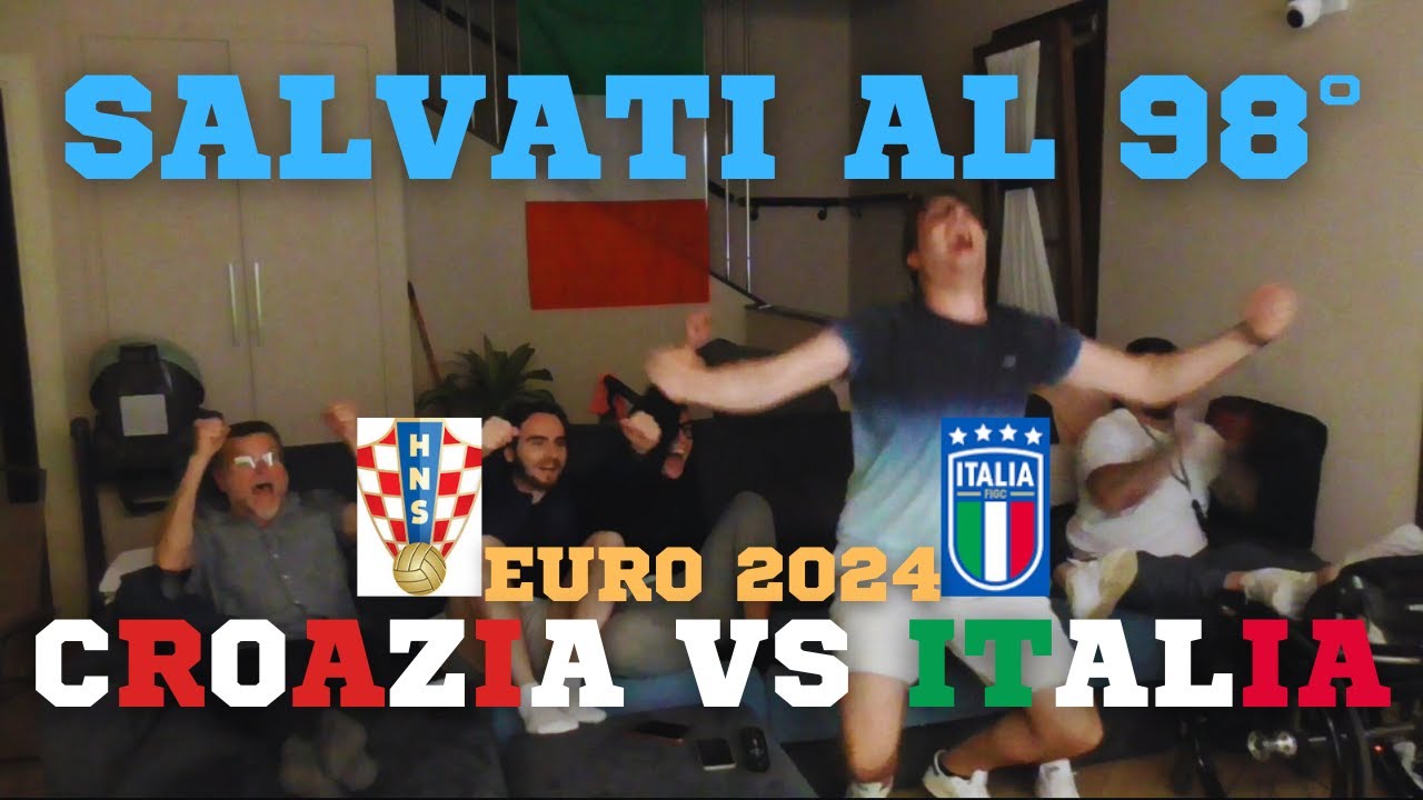 Ci SALVIAMO all'ULTIMO SECONDO - CROAZIA vs ITALIA | LIVE REACTION |