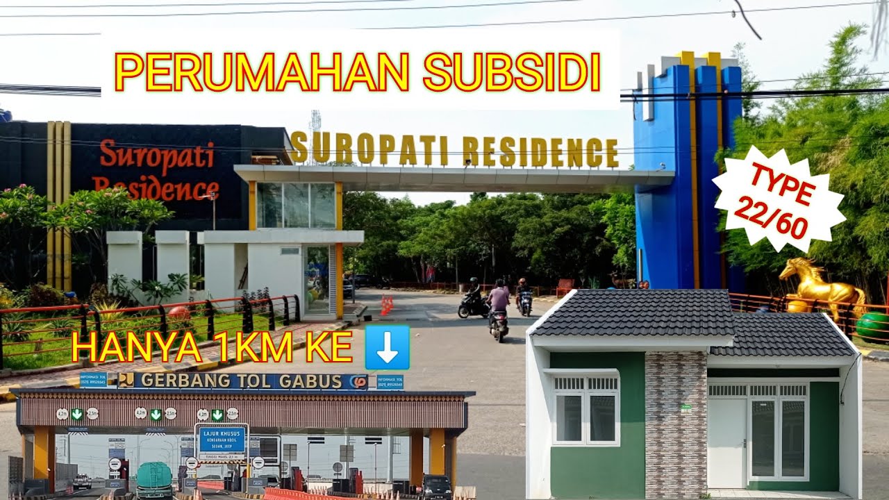 Perumahan Subsidi Bekasi : Suropati Residence Dekat Tol Gabus