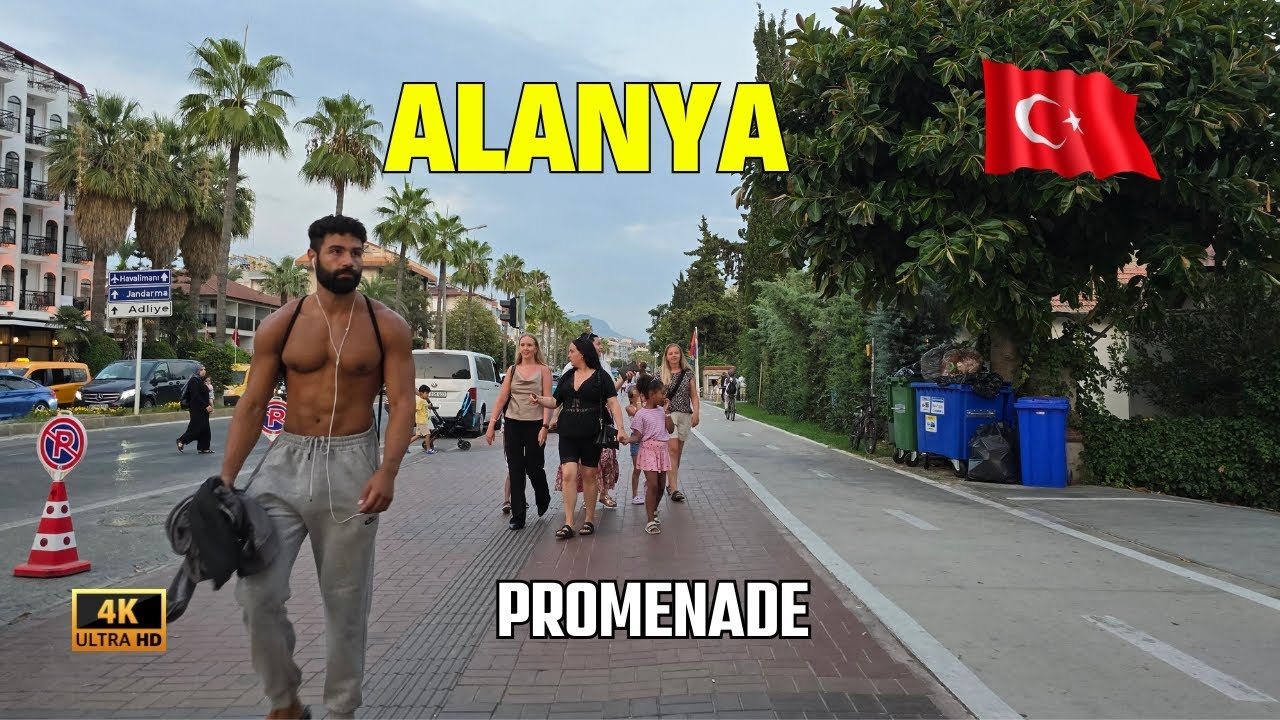 Alanya Seaside Promenade Walking tour | Antalya Turkey 2025 4K