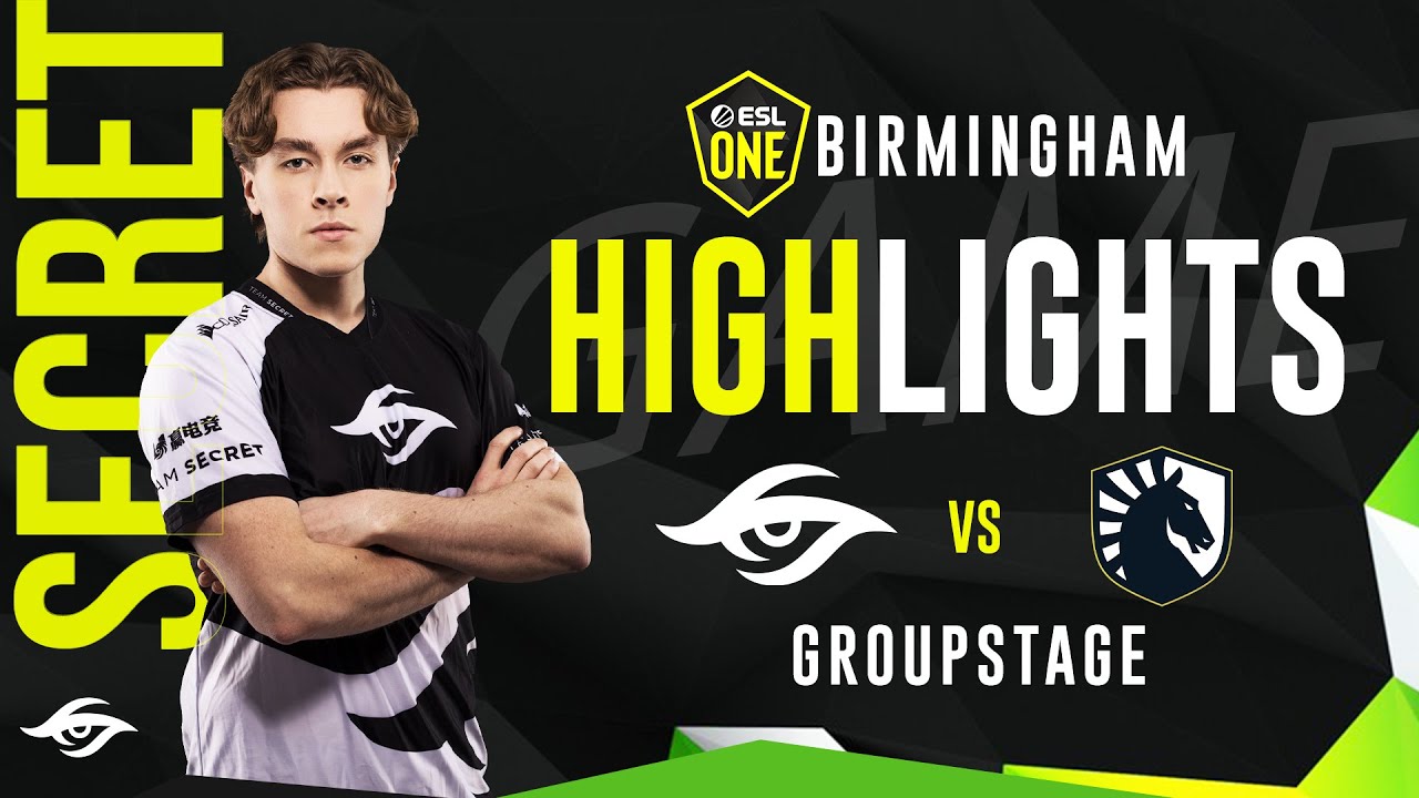 Team Secret vs Team Liquid ESL ONE Birmingham GROUPSTAGE Highlights | Dota 2