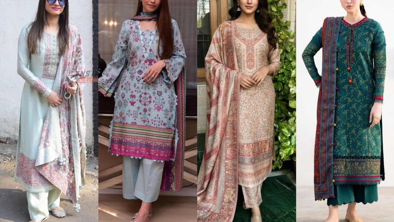 गरम सूट सर्दियों के लिए || Printed Garam suit for women || Garam suit with shawl