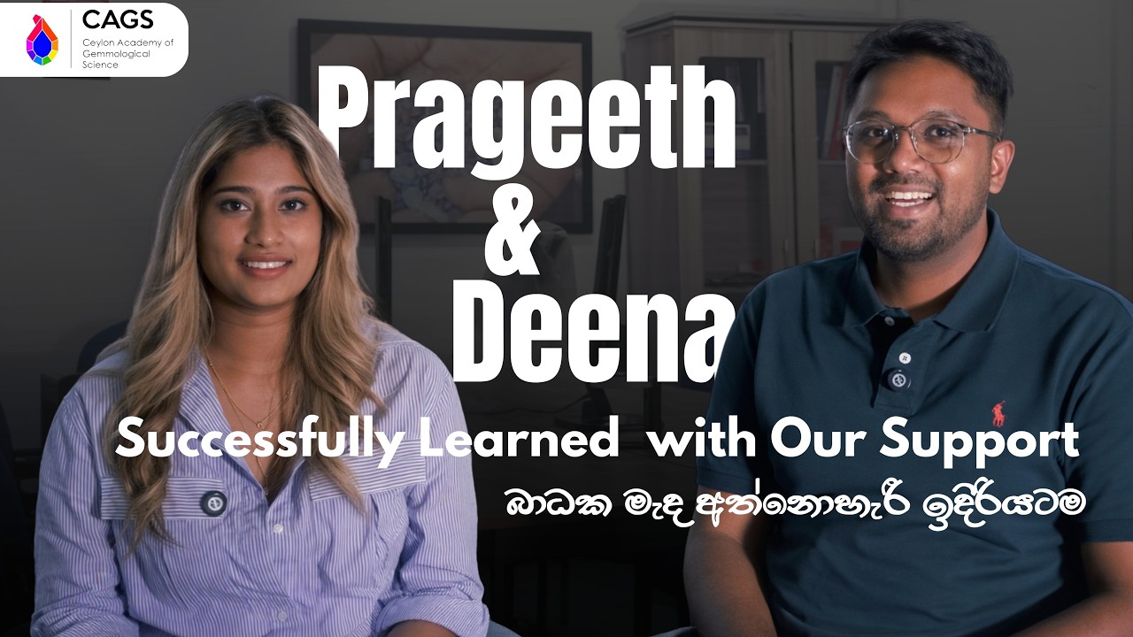 Prageeth & Deena Successfully Learned Trading Gemmology.#gemtrading #gemstone #gemeducation