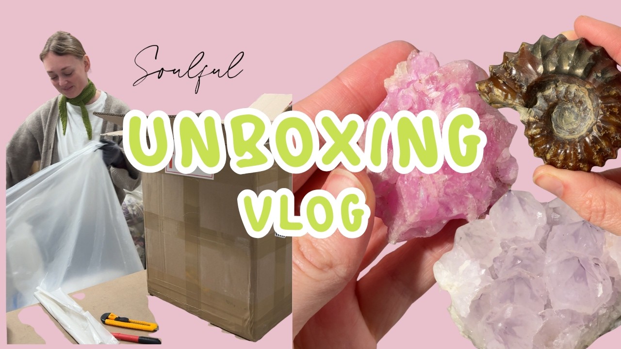 UNBOXER TO PALLER MED AFRIKANSKE KRYSTALLER