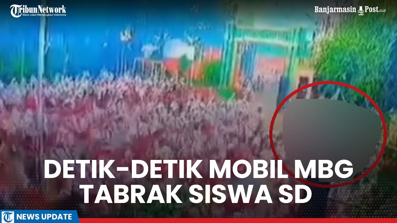 Detik-detik Mobil MBG Tabrak Siswa SD yang Sedang di Lapangan Upacara, Korban Dievakuasi ke RS