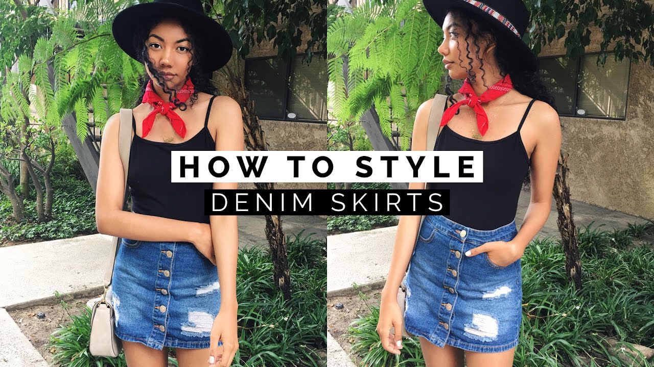 👗 HOW TO STYLE #1: DENIM SKIRTS + SPRING LOOKBOOK