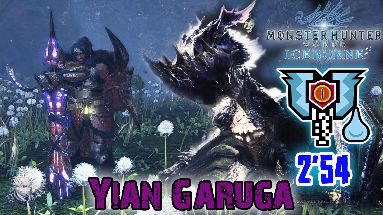 MHWorld Iceborne: MR 6★ Special Arena Yian Garuga | 2'54 | Solo With Charge Blade [ Water ]