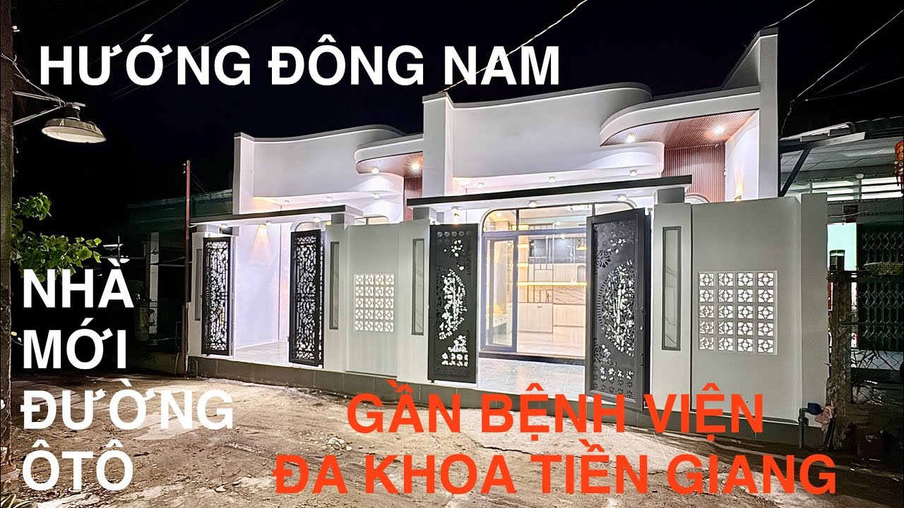 🏠NHÀ PHỐ MỚI HOÀN THIỆN - GẦN BỆNH VIỆN ĐA KHOA TIỀN GIANG📐Diện tích 5x17m hoàn công chủ quyền