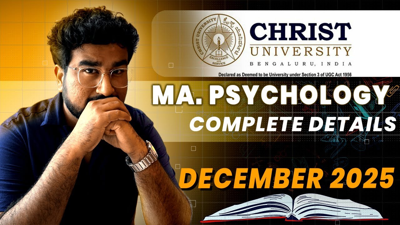 CHRIST MA/MSC PSYCHOLOGY DECEMBER ADMISSIONS || COMPLETE DETAILS