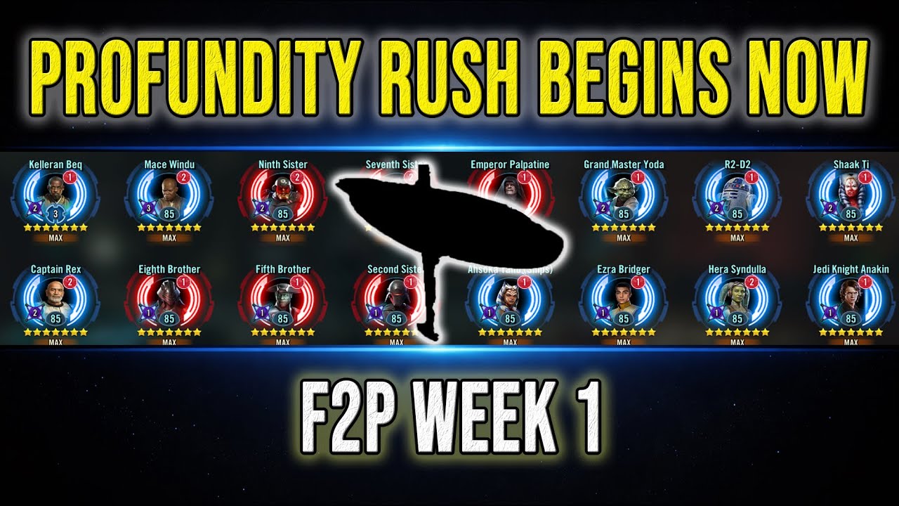 Hyperspeed Early Game with LSTs | SWGOH F2P Week 1 (Dondderr)
