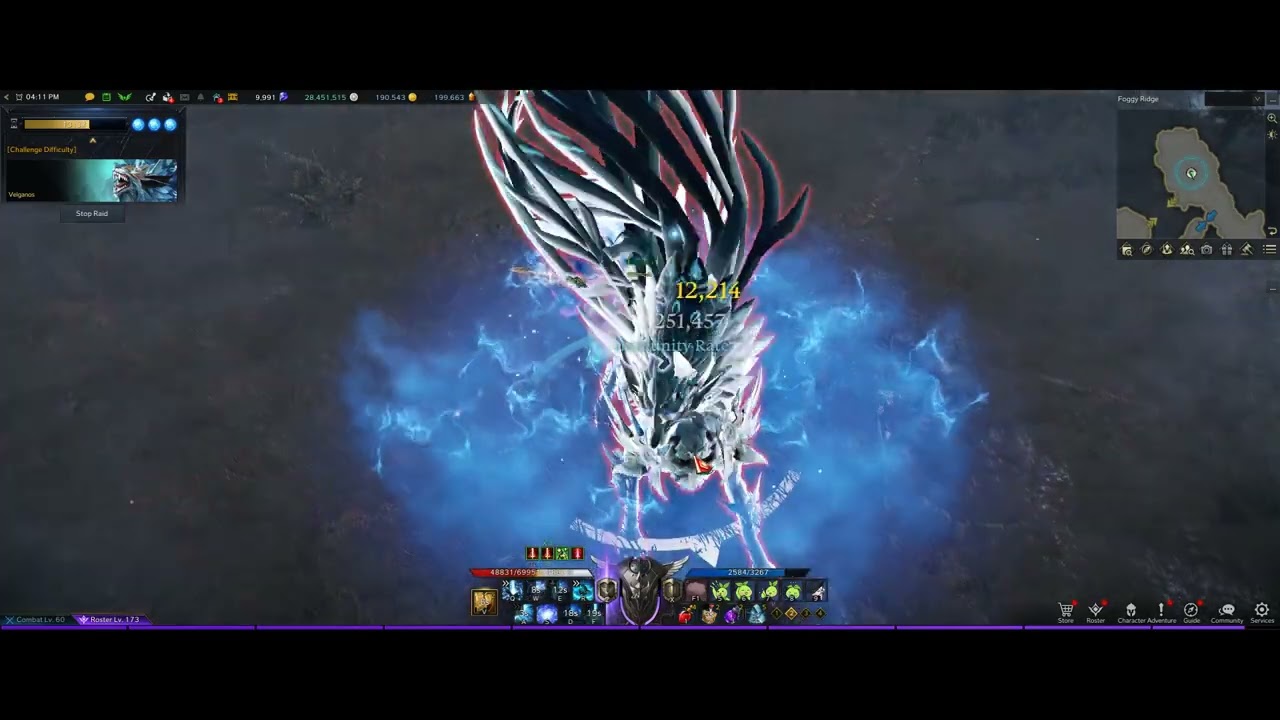 Lost Ark - Challenge Difficulty Velganos Solo - Blue Gunlancer POV