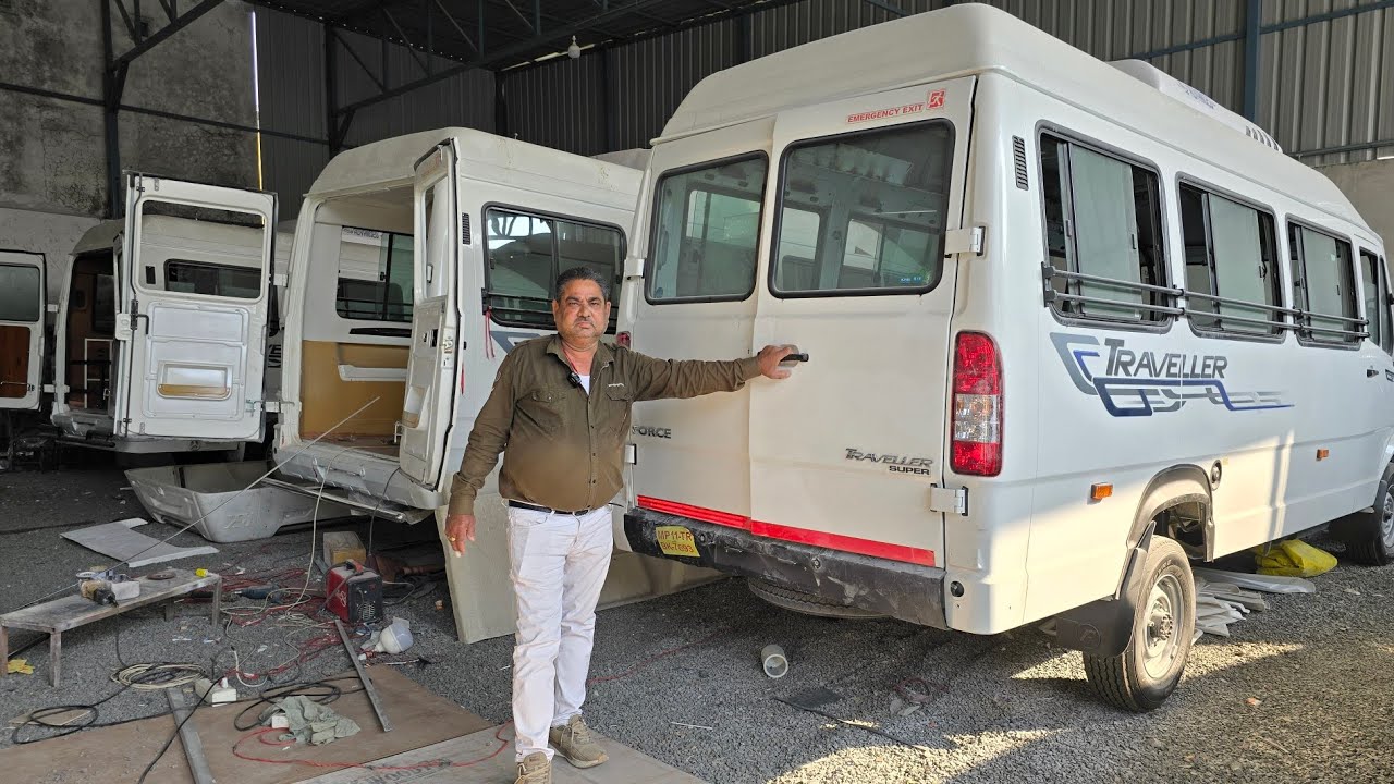 Force Traveller Modification | Force Motors Vanity Van | Traveller Modification  | Force Traveller
