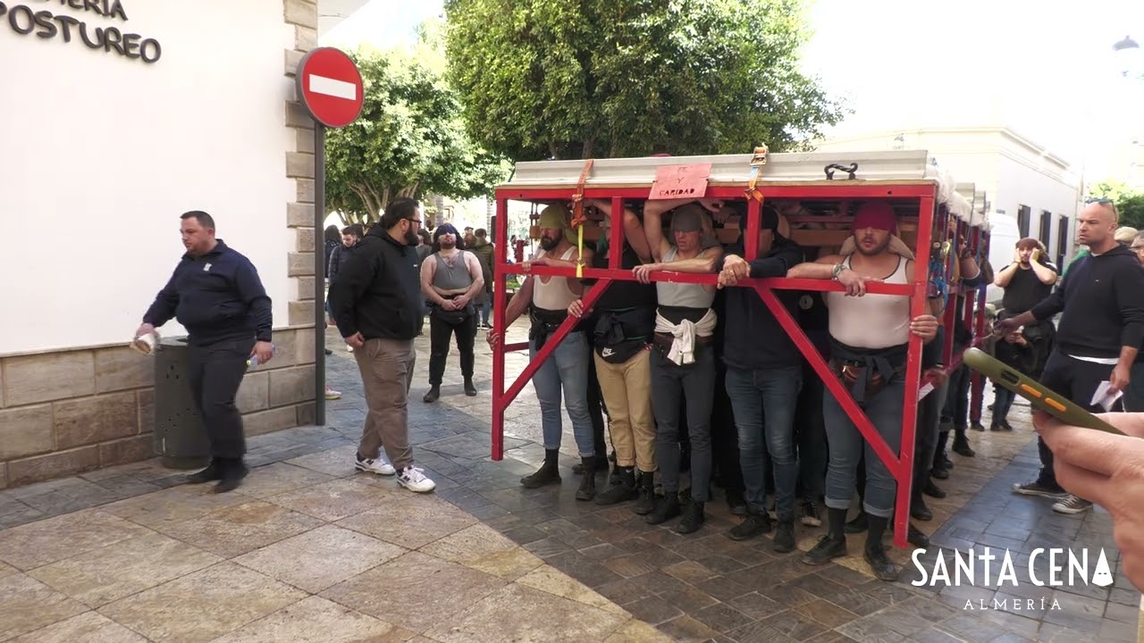 Primer ensayo de las cuadrillas de la Santa Cena y la Virgen de Fe y Caridad de Almería 2023
