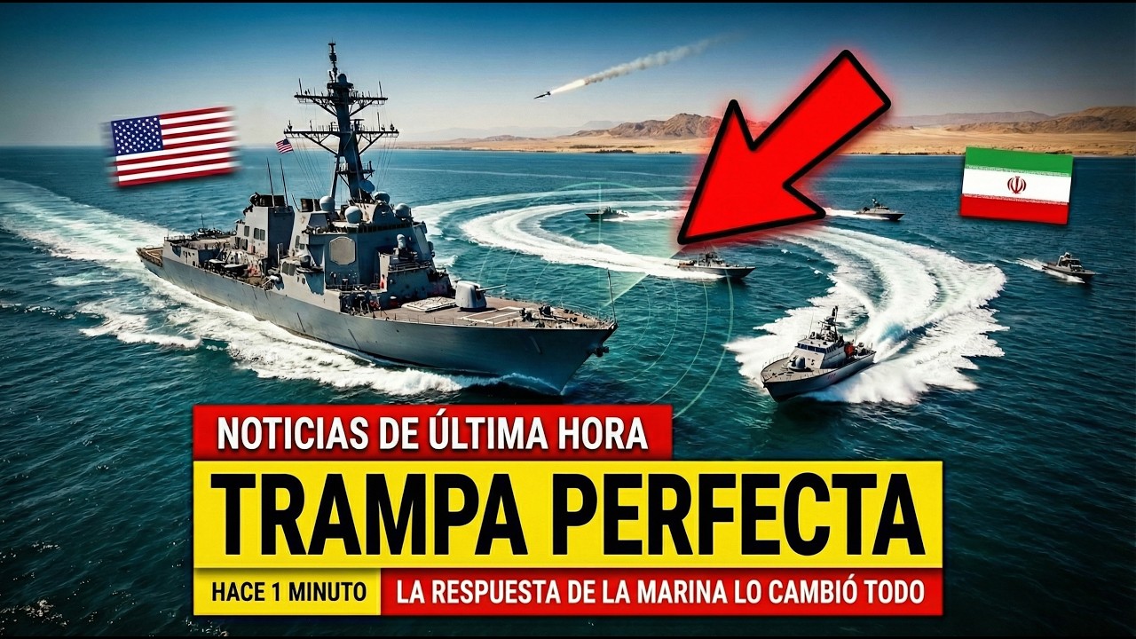 IRÁN TENDIÓ UNA TRAMPA PERFECTA AL DESTRUCTOR DE EE.UU. EN EL ESTRECHO — LA MARINA RESPONDIÓ
