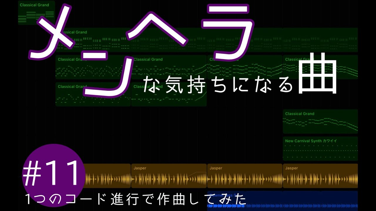 ※依存注意。心が疲れている方へ | 1つのコード進行で作曲してみたNo.11-Losing Myself in You | One Chord Progression Idea