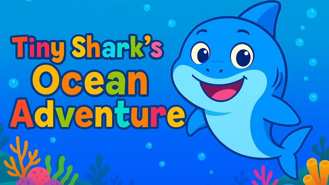 Tiny Shark’s Ocean Adventure  | Fun Marine Life Song for Kids | Learn About Ocean Animals & Counting