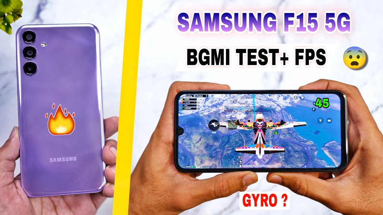 Samsung Galaxy F15 5G Bgmi Pubg Test | Bgmi graphics settings | samsung f15 5g bgmi battery test