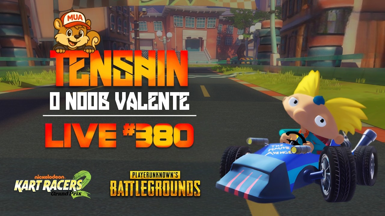 Live do Esquilo Bobo #380 | Jogando Nickelodeon Kart Racers 2 + PUBG com a galera!