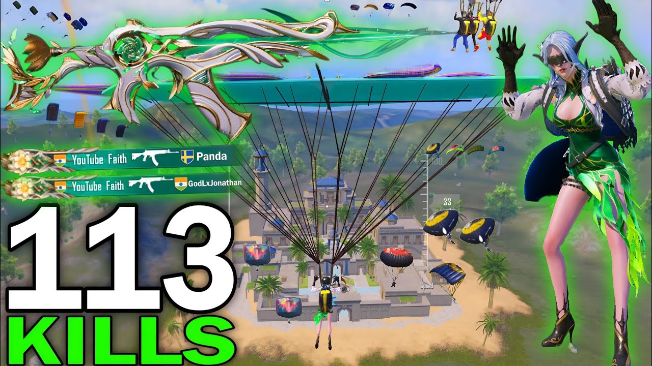 113 KILLS!😍I PLAYED WITH MAX FIORE X-SUIT WITH LCICLE SPIKE - ACE32🔥in GOLDEN DYNASTY PUBG MOBILE