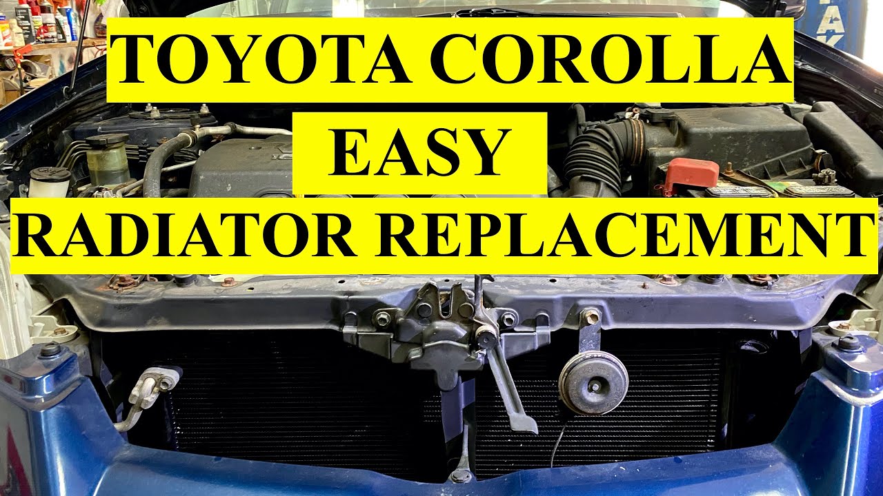 Simple Radiator Replacement on Toyota Corolla, Matrix 1.8L - Step-By-Step DIY