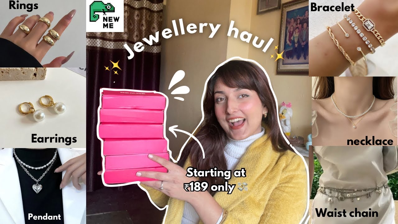 *Newme* Affordable Jewellery haul 💸 •Rings •waist chain • earrings •Necklace ❤️