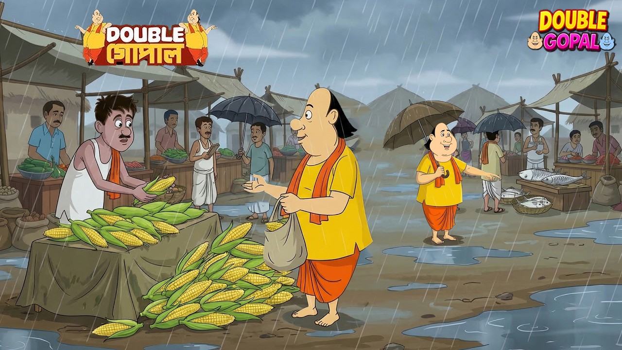 বৃষ্টি, বাজার আর ডাবল গোপালের মজা! | Gopal Bhar | গোপালভাঁড় | Double Gopal | New Episode 2026