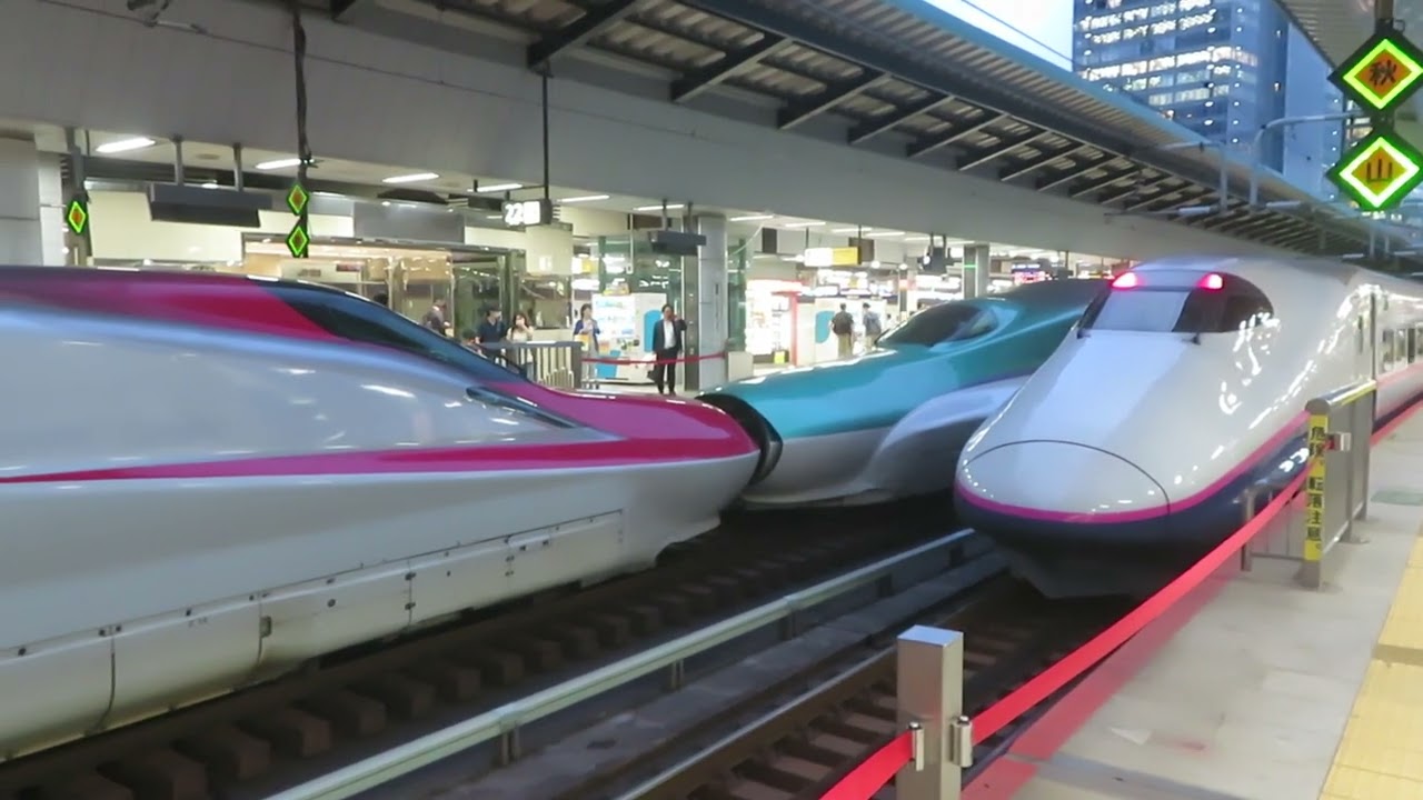 【E6系（Z14編成）+H5系（H4編成）】はやぶさ・こまち39号　東京駅発車