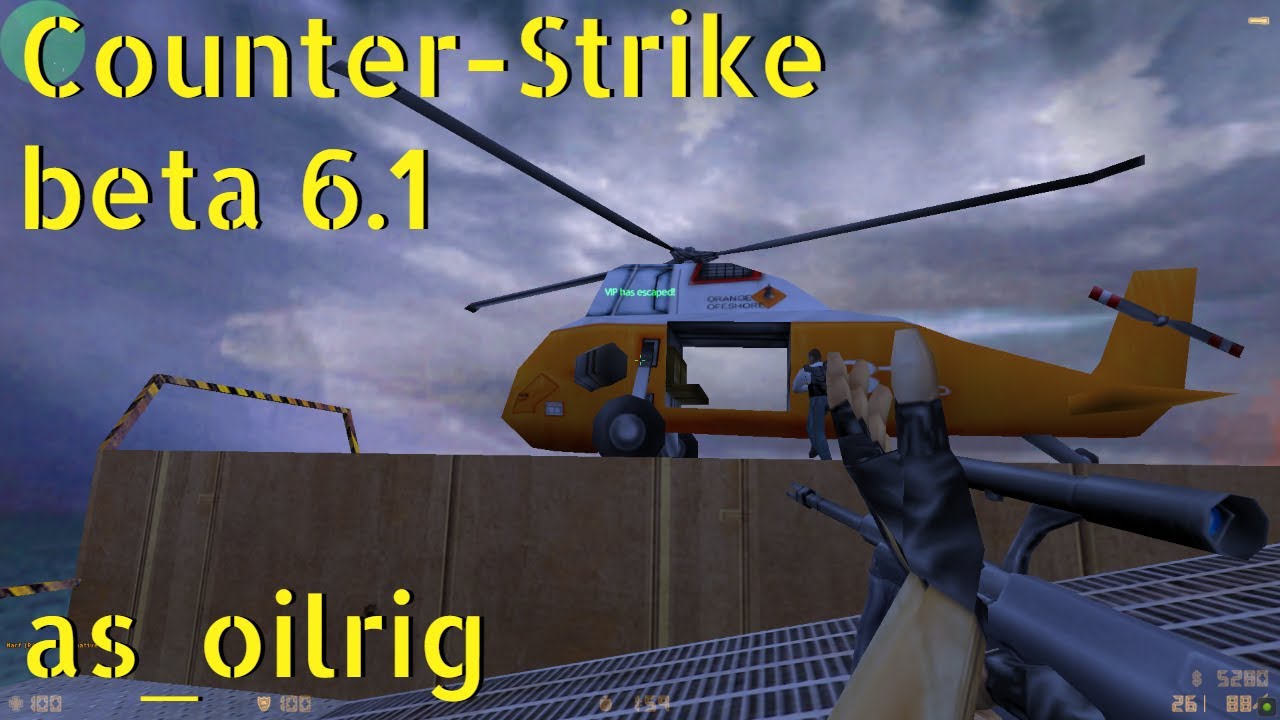 Counter-Strike beta 6.1 as_oilrig  (VIP mode!🤵) online gameplay - May 2023
