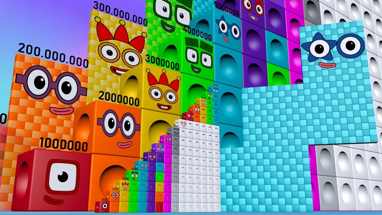 Numberblocks Puzzle Step Squad 500 500,000 500,000,000 MILLION Numberblocks