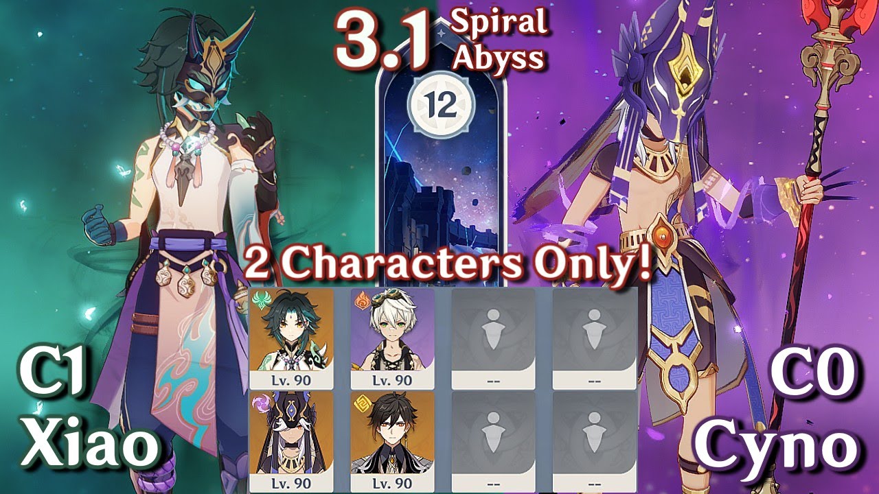 Spiral Abyss 3.1 - Duo C1 Xiao & C0 Cyno | Floor 12 Full 9 Stars | Genshin Impact Abyss 3.1