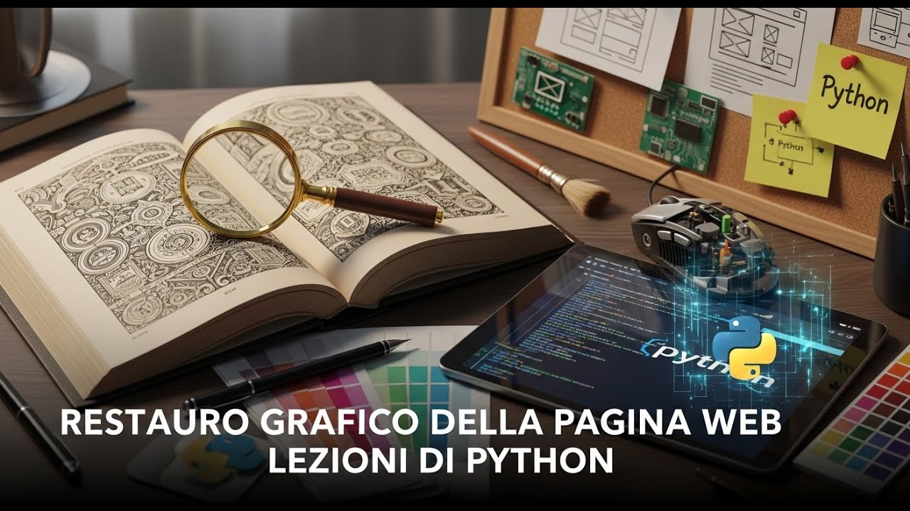 Restauro grafico pagina web lezioni di Python
