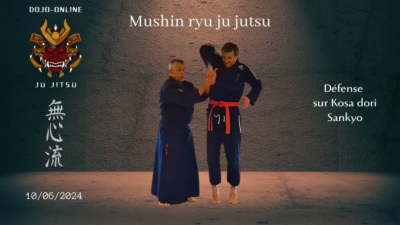Défense sur saisie du poignet ( kosa dori) Sankyo, Mushin ryu ju jitsu.