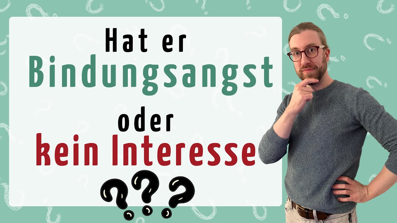 Hat er Bindungsangst oder kein Interesse? So findest du es heraus!