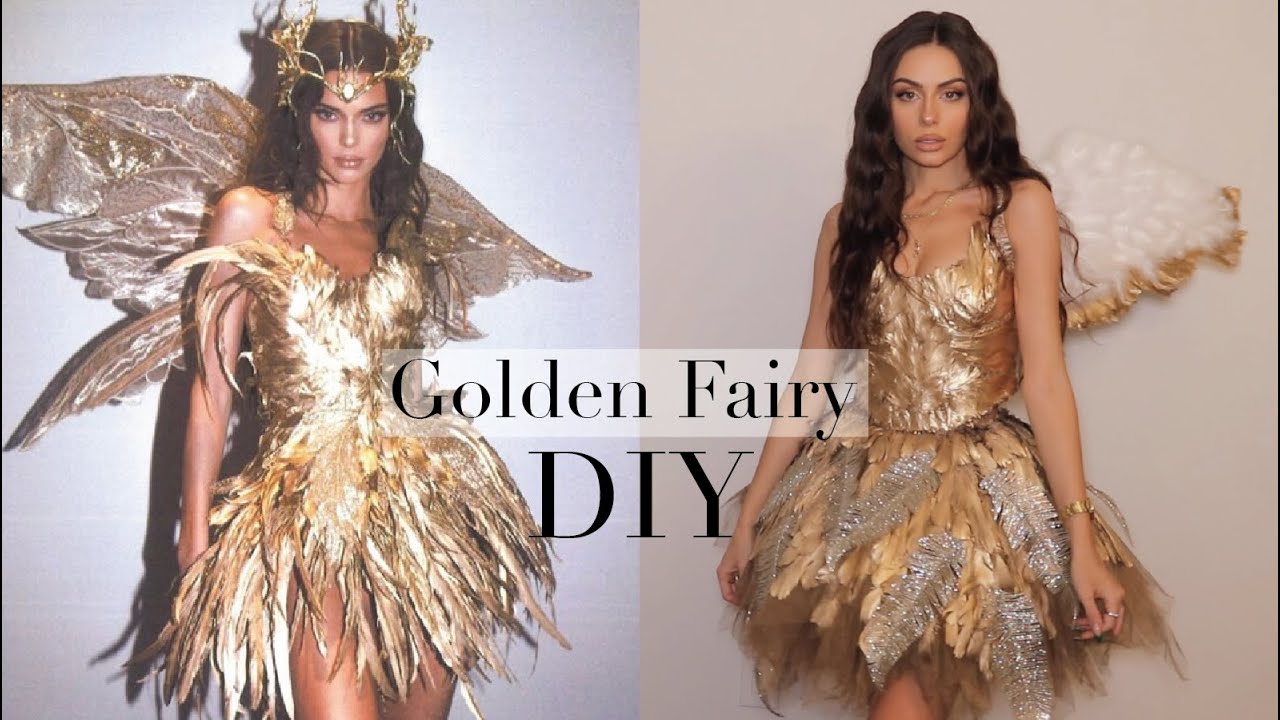 Костюм Золотой Феи Кендалл Дженнер своими руками | без шитья