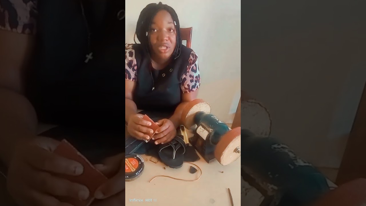 How to make Shoes without a Scouring machine. #madeinafrica #smallbusinessideasinafrica #africamade