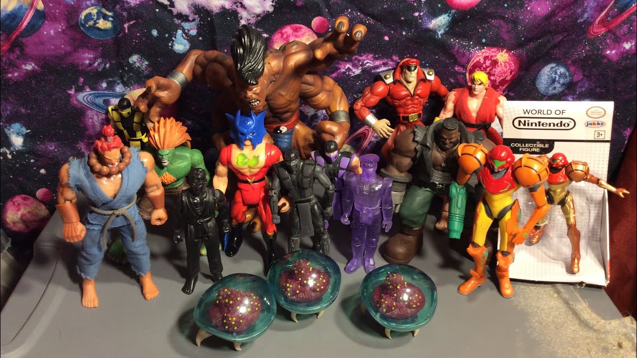 A Box Full of Retro Video Game figures from my collection