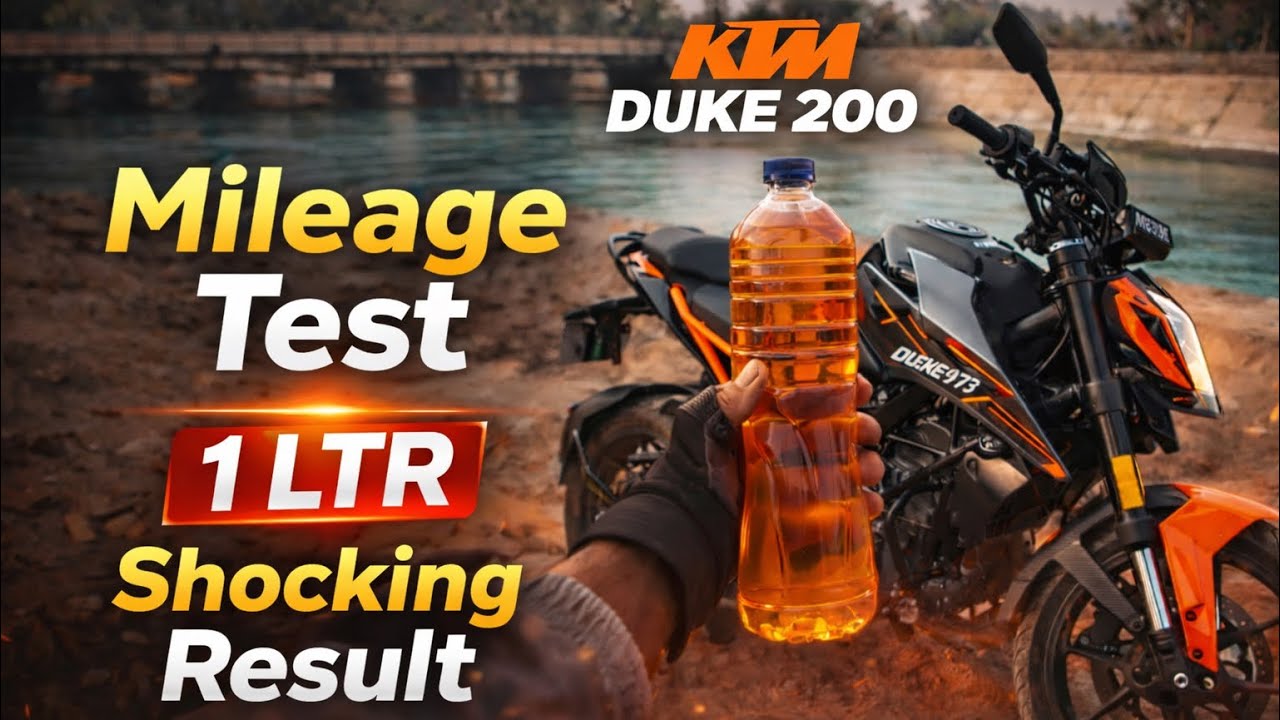2025 KTM Duke 200 Mileage Test | 1 Litre Petrol = ? KM 😱 Shocking Result!