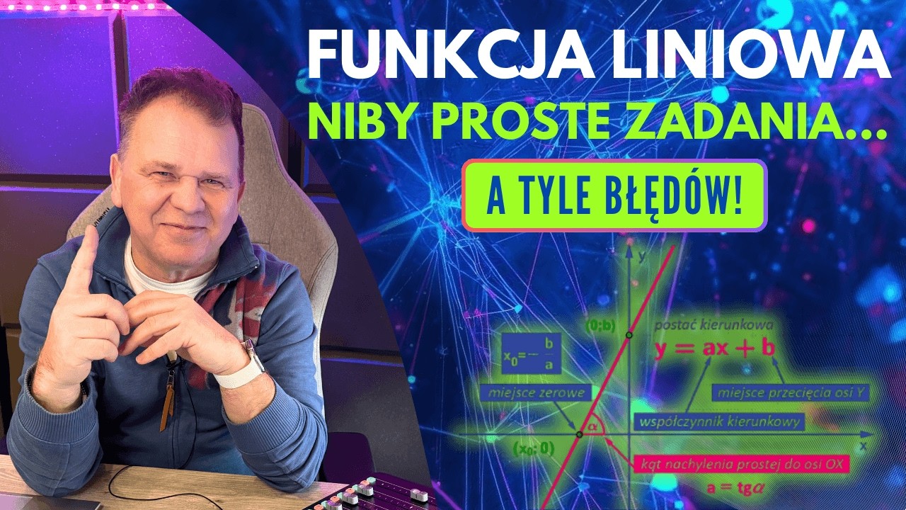 FUNKCJA LINIOWA - zadania maturalne - poziom podstawowy