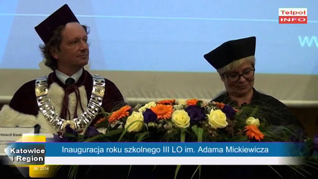 Inauguracja roku szkolnego w III LO im. Adama Mickiewicza w Katowicach