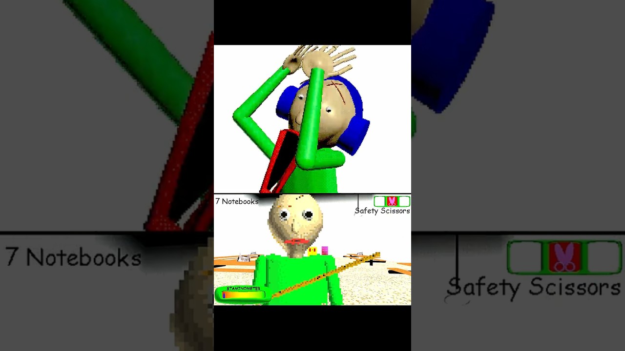 Baldi Tries to Beat his Own Game #animation #funny #blender3d #memes #baldi