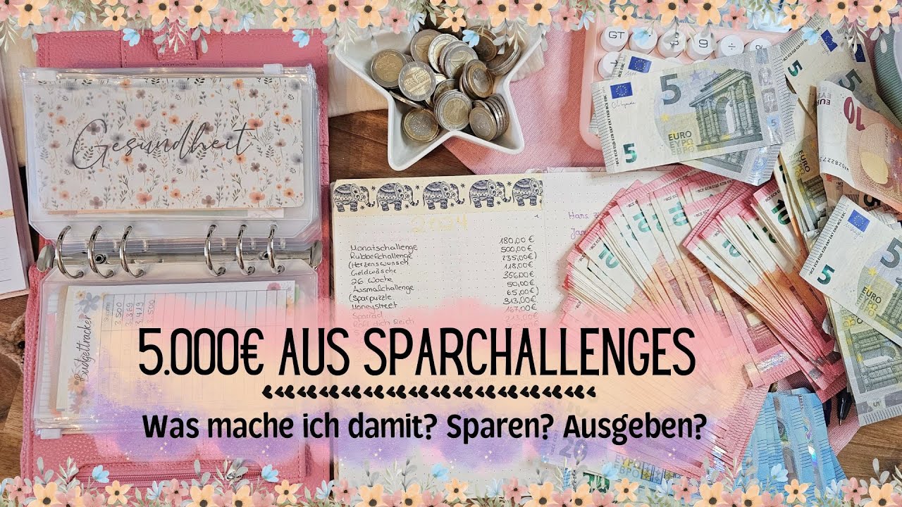 5.000 € aus Sparchallenges🌼Was mache ich damit? Sparen? Ausgeben? I Sparen mit der Umschlagmethode