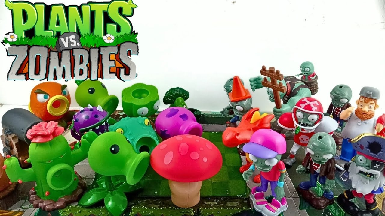 PLANTS VS ZOMBIES Toys ASMR | PVZ Toys Review | Sunflower Peashooter vs Zombies
