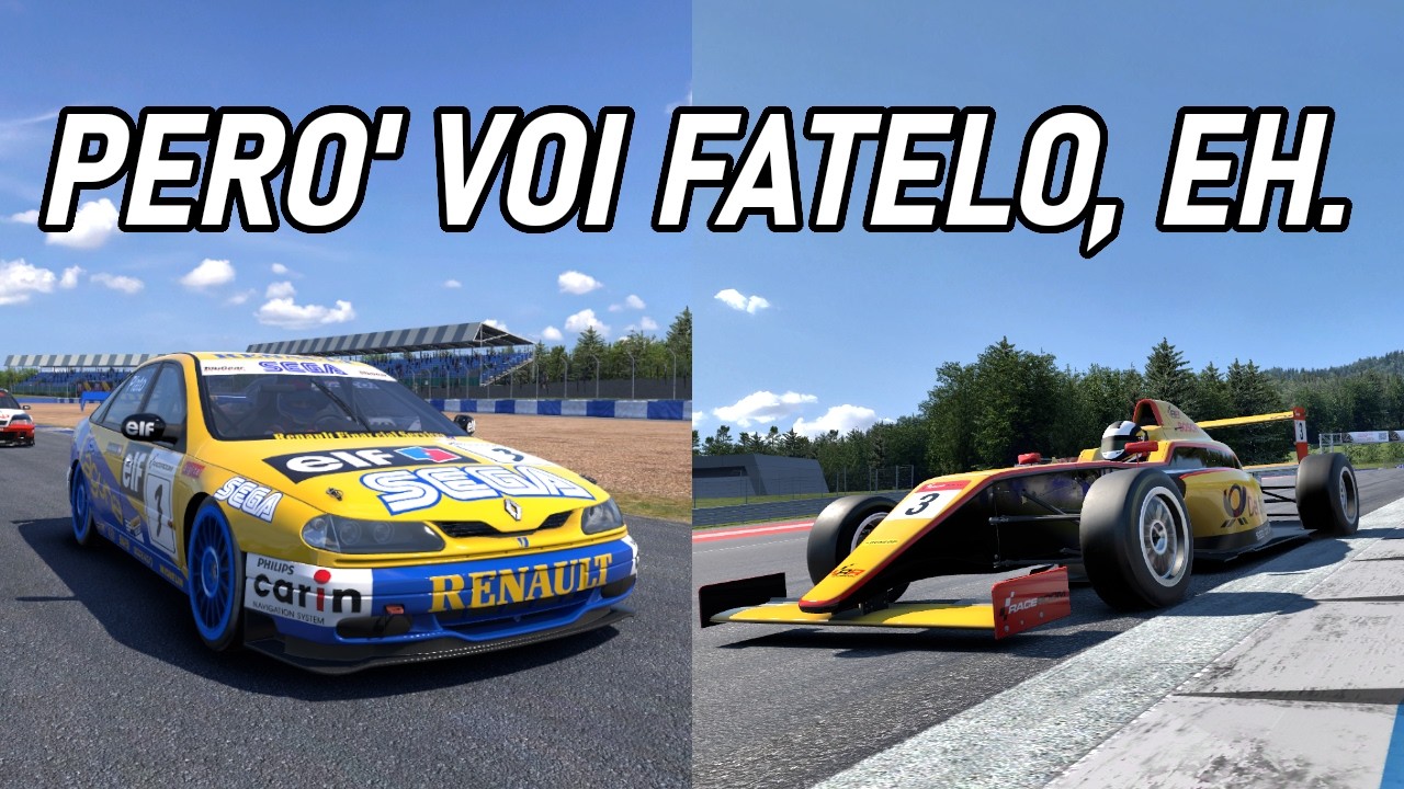 Corro online su RaceRoom COSÌ VOI NON DOVETE FARLO.