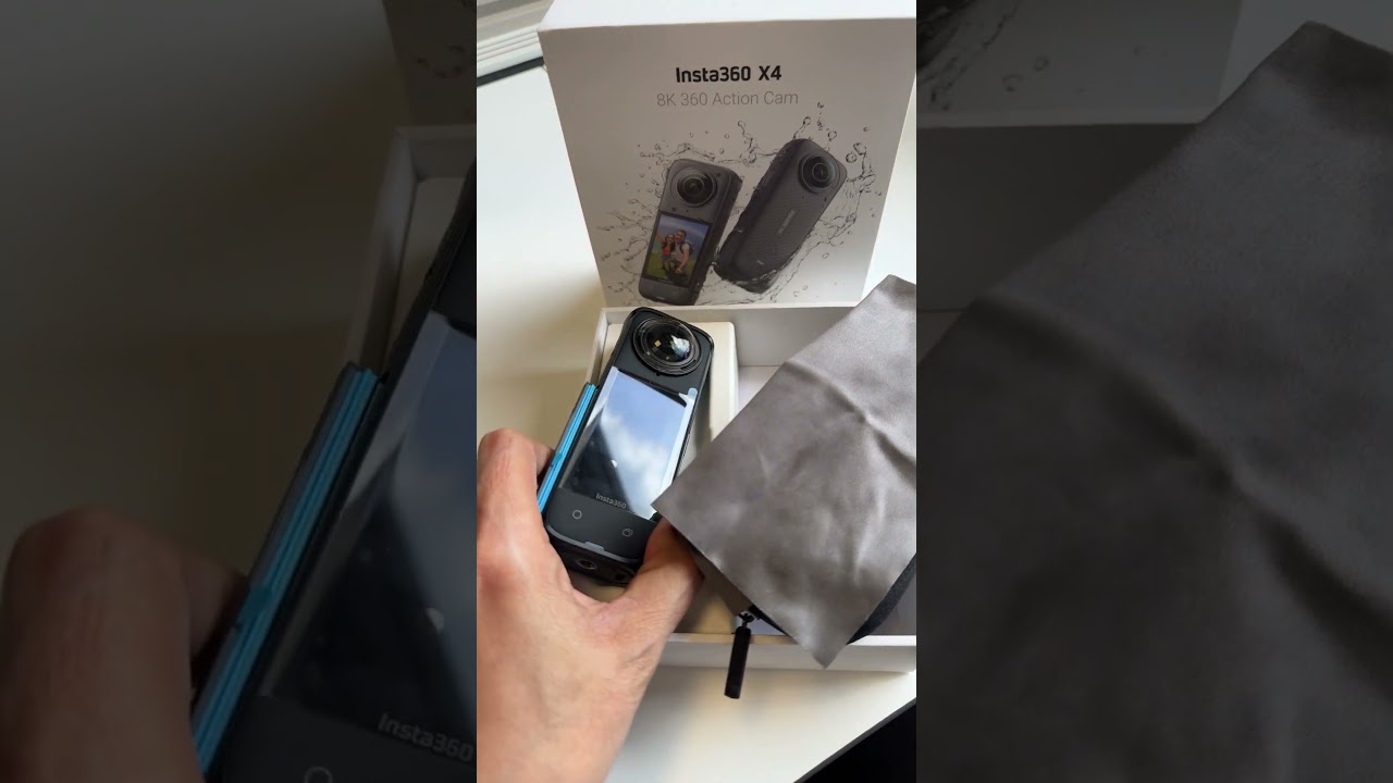 Insta360 X4 8K 360 Action Cam unboxing with Fast Charge Hub 