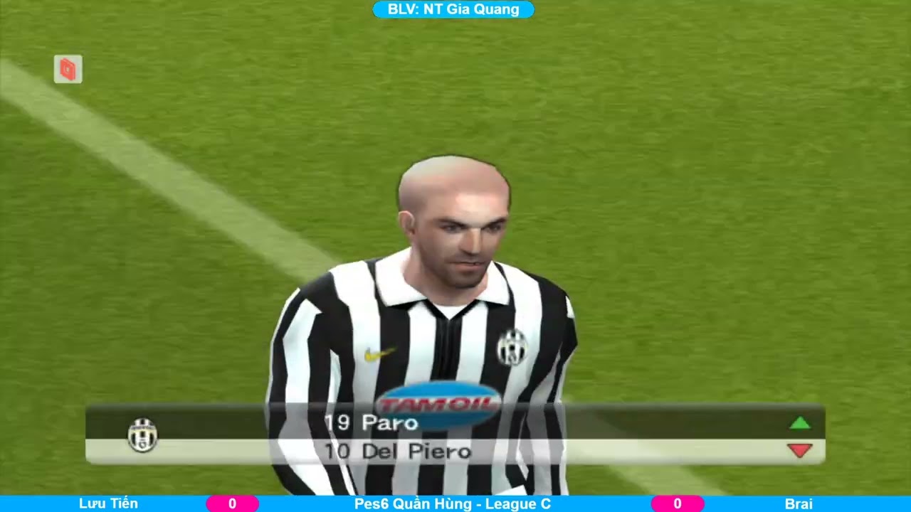 League C: Lưu Tiến vs Brai #pes6 #football #playstation