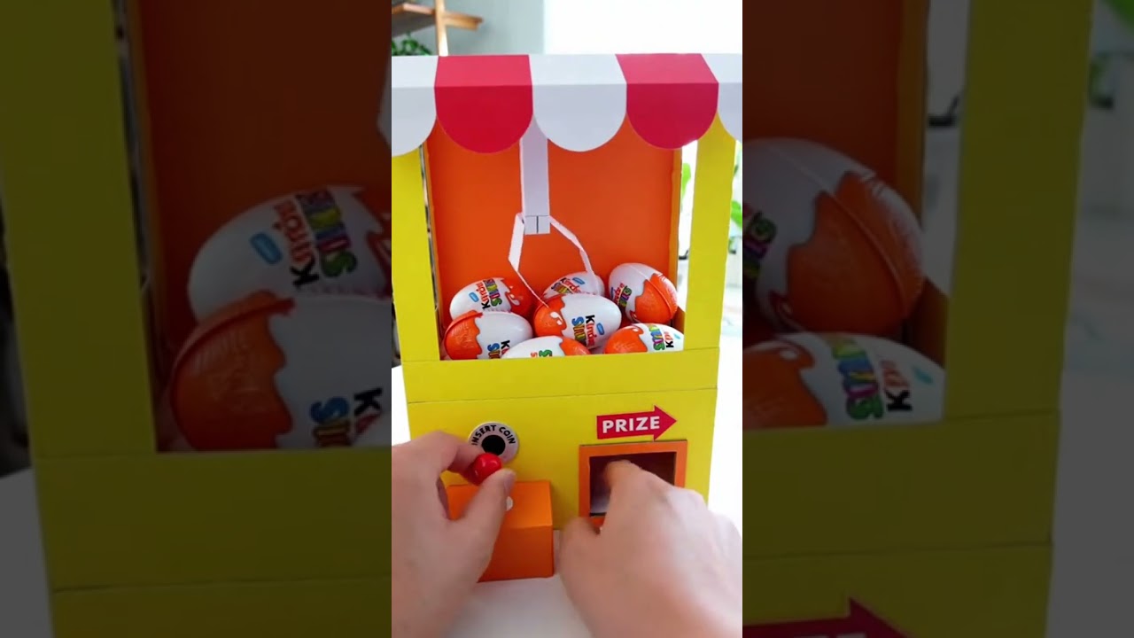 DIY Kinder Surprise Claw Machine with Paper | Easy Steps to Build Fun