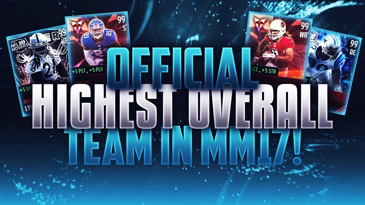 OFFICIAL HIGHEST OVERALL TEAM EVER IN MADDEN MOBILE HISTORY!