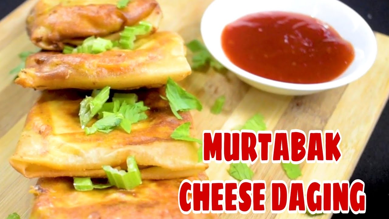 RESEPI MINI MURTABAK CHEESE DAGING GUNA KULIT POPIA
